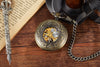 Steampunk Retro time traveler Pocket Watch 