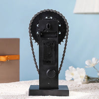 Vintage Chain Gear Rotating Clock Mechanical Wind Art Hands Desktop Clocks Restaurant Bar Personalized Decorative Ornaments