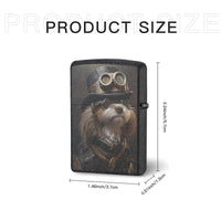 Steampunk lighter Zippo case Dog