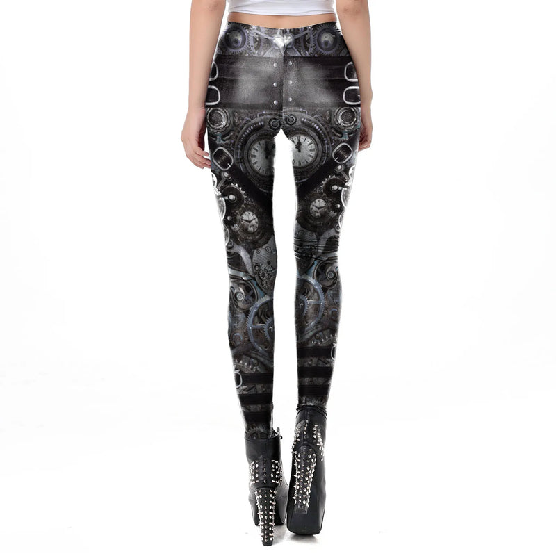 Steampunk Leggings Women Pants back