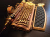 Handmade Steam Personalized steamPunk Men'S Gift USB Light Keyboard and Mouse Set